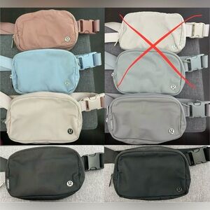 Lululemon Belt Bags 1L pink/blue/grey/black